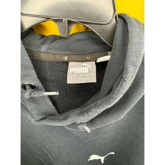 Puma Black Hoodie XL Logo At bottom - Picture 3 of 3
